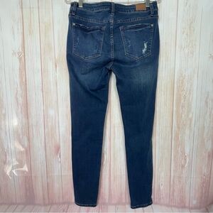 Judy Blue Dark Wash Distressed Denim Skinny Fit Jeans (11/30)
